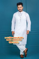 💗পাঞ্জাবি + পায়জামা কম্বো মাত্র 1050 টাকা💗( 100% পিউর পাতলা ধুতি কটন )<br> - Image 3