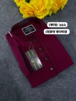 💖 অরিজিনাল চায়না জাফরান কাপড়ের তৈরি মাইক্রো স্টিজ পাঞ্জাবি  (কোড : পেষ্ট - 250)💖 - Image 4